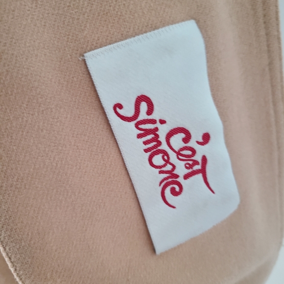 C'est Simone Vintage Oversized Coat Cape Poncho in Caramel Tan color - Picture 9 of 9